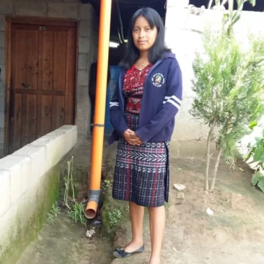 Aida is from the village of Chuti and is currently in secondary school. Her goal is to finish school and move to Guatemala City to pursue a career in accounting or administration.
